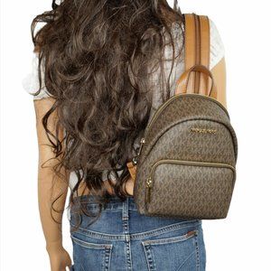 Michael Kors Erin Small Convertible Backpack Crossbody Brown MK